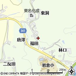 愛知県豊田市岩倉町福田12周辺の地図