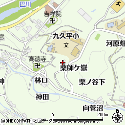 愛知県豊田市九久平町薬師ケ嶽13周辺の地図
