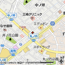 ローソン豊明丸の内店周辺の地図