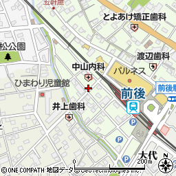愛知県豊明市前後町大代周辺の地図