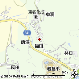 愛知県豊田市岩倉町福田2周辺の地図