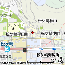京都府京都市左京区松ケ崎西町7周辺の地図