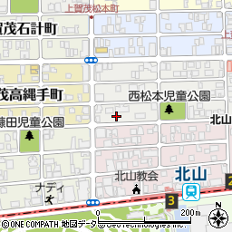 京都府京都市北区上賀茂松本町49周辺の地図