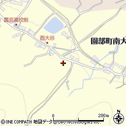 京都府南丹市園部町南大谷新林周辺の地図