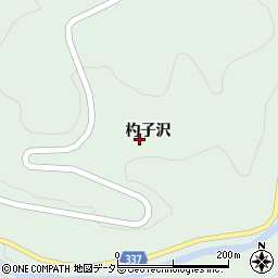 愛知県豊田市立岩町杓子沢周辺の地図