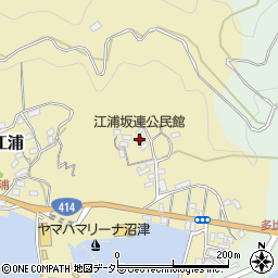 江浦坂連公民館周辺の地図