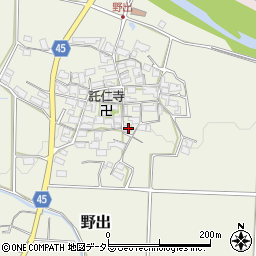 滋賀県蒲生郡日野町野出900周辺の地図