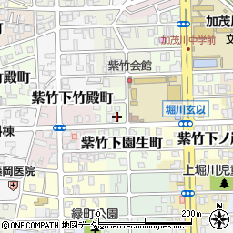 京都府京都市北区紫竹下園生町16周辺の地図