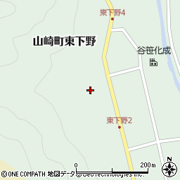 兵庫県宍粟市山崎町東下野41周辺の地図