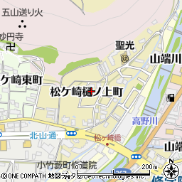 京都府京都市左京区松ケ崎樋ノ上町周辺の地図