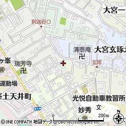 京都府京都市北区鷹峯黒門町36周辺の地図