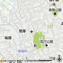 愛知県豊明市三崎町社3周辺の地図