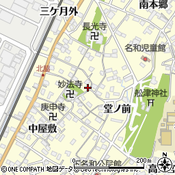 愛知県東海市名和町北脇周辺の地図