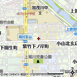 京都府京都市北区紫竹下長目町12周辺の地図