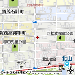 京都府京都市北区上賀茂松本町38周辺の地図
