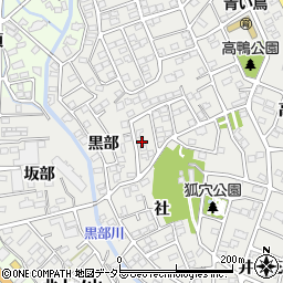 愛知県豊明市三崎町社3-9周辺の地図
