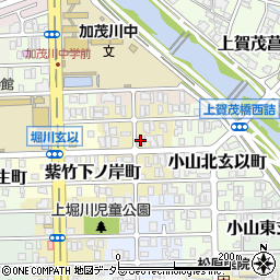 京都府京都市北区紫竹下長目町31周辺の地図