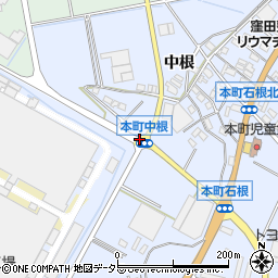 本町中根周辺の地図