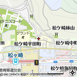 京都府京都市左京区松ケ崎西町18周辺の地図