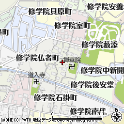 京都府京都市左京区修学院烏丸町周辺の地図