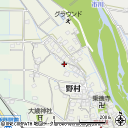 兵庫県神崎郡神河町野村390周辺の地図