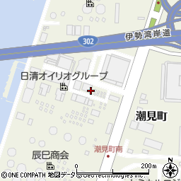 中部運輸荷役株式会社　九号地営業所周辺の地図