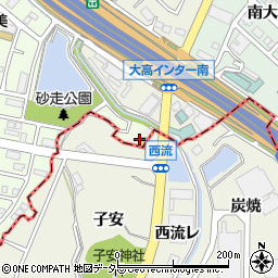 愛知県名古屋市緑区大高町蛇池下周辺の地図