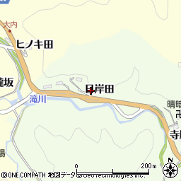 愛知県豊田市林添町（日岸田）周辺の地図