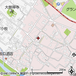 三重県四日市市小牧町889-3周辺の地図