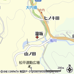 愛知県豊田市大内町瀧坂10周辺の地図