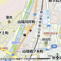 京都文化日本語学校修学院寮周辺の地図