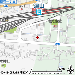 レオネクストカーサ津山駅南周辺の地図