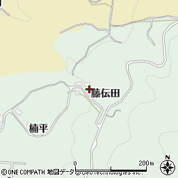 愛知県豊田市松平町藤伝田周辺の地図