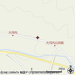 京都府南丹市園部町大河内（東）周辺の地図