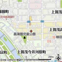 京都府京都市北区上賀茂薮田町周辺の地図