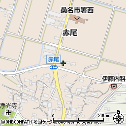 ファミリーマート桑名赤尾店周辺の地図