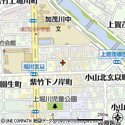 京都府京都市北区紫竹下長目町16周辺の地図