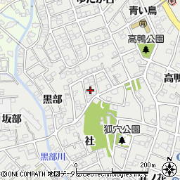 愛知県豊明市三崎町社4周辺の地図