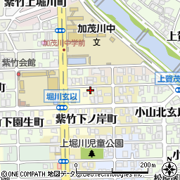 京都府京都市北区紫竹下長目町18-2周辺の地図