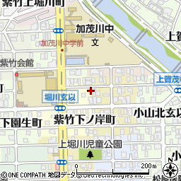 京都府京都市北区紫竹下長目町18周辺の地図