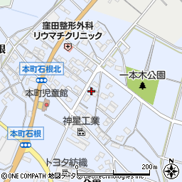 愛知県豊田市本町高根周辺の地図