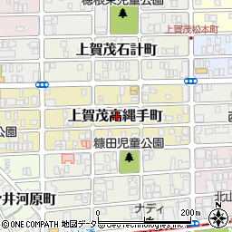 京都府京都市北区上賀茂高縄手町周辺の地図