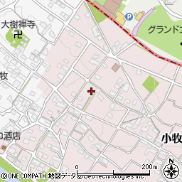 三重県四日市市小牧町890周辺の地図