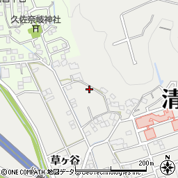静岡県静岡市清水区草ヶ谷10周辺の地図