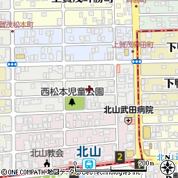 京都府京都市北区上賀茂松本町81周辺の地図