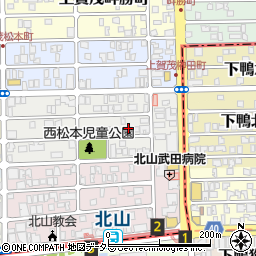 京都府京都市北区上賀茂松本町79周辺の地図