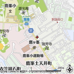 京都府京都市北区鷹峯南鷹峯町21周辺の地図