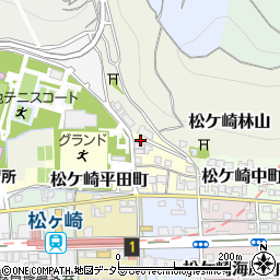 京都府京都市左京区松ケ崎西町33周辺の地図