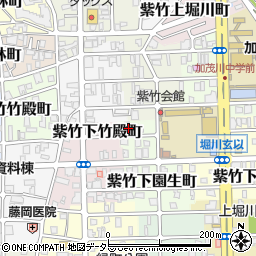 京都府京都市北区紫竹下園生町22周辺の地図
