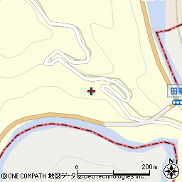 愛知県北設楽郡設楽町田峯城坂周辺の地図